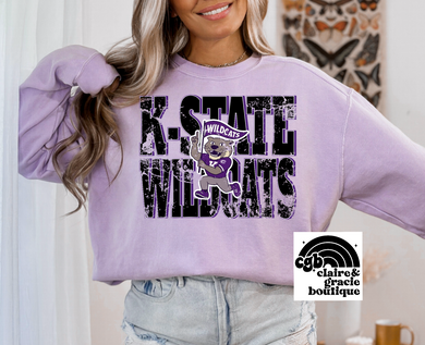 Kansas State Wildcats Tee or Sweatshirt Cartoon | Kstate