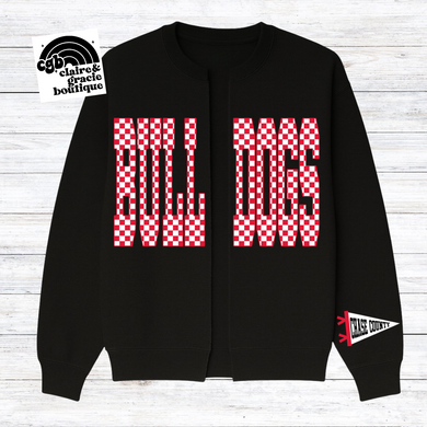 Chase County Bulldogs Split Cardigan Sweatshirt |