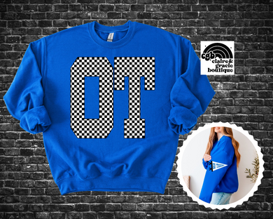 OT tigers Split Cardigan Sweatshirt |  ROYAL