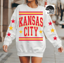 Kansas City Vintage WHITE Sweatshirt | star sleeve