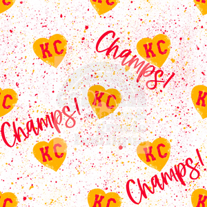 Choose your style | Bow Headband or Scrunchie | KC Champions WHITE