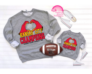 Kansas City Champions Heart Hands GREY | Champions | choose your style