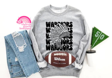 Warriors Repeat School Mascot | Choose your color | School Spirit