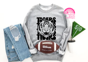 Tigers Repeat School Mascot | Choose your color | School Spirit