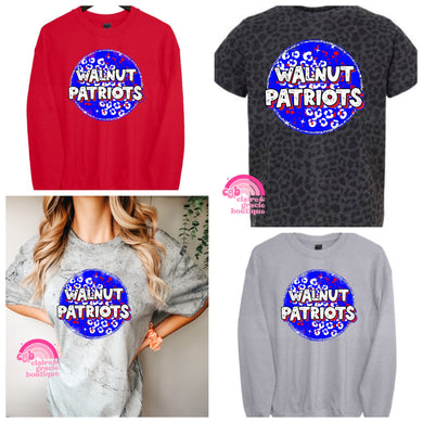 Walnut Patriots Custom Circle Logo | School Spirit
