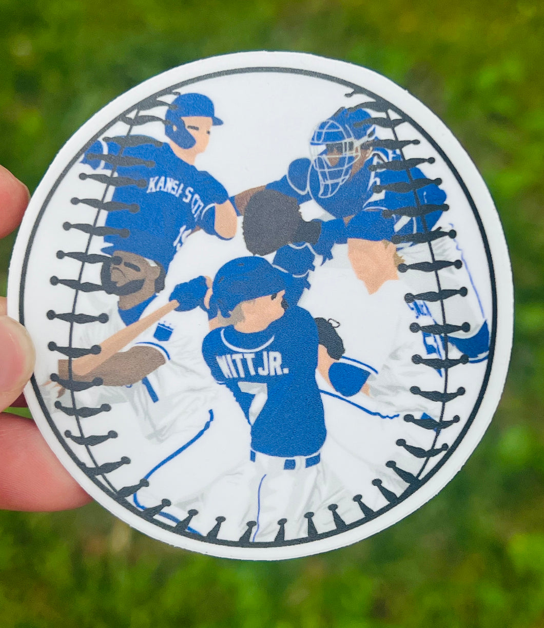 KC Royals Baseball Sticker |