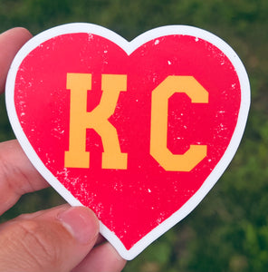 KC Red Heart Sticker |