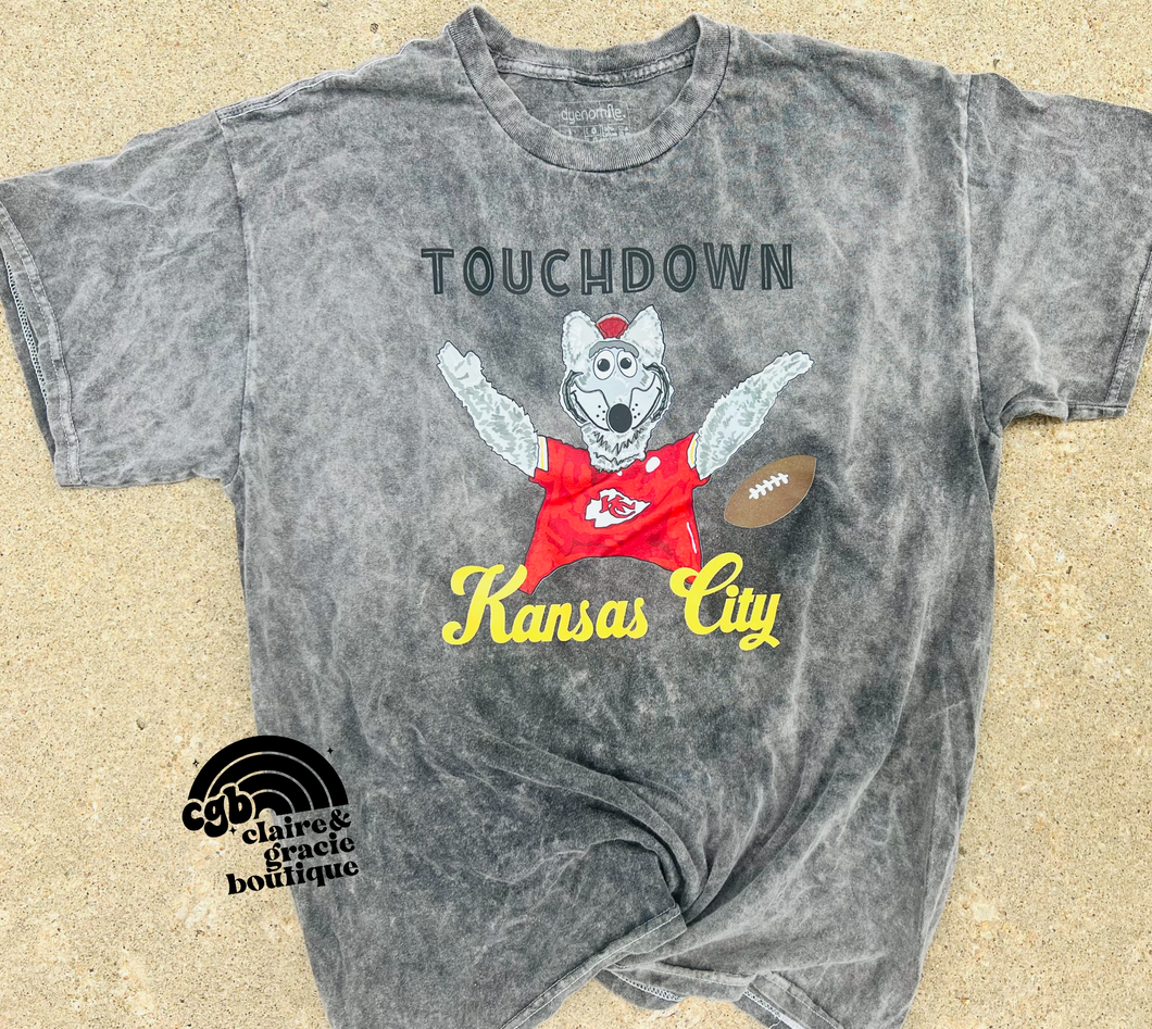 KC Wolf Mineral Wash Tee or Sweatshirt