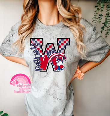 Walnut Patriots Checkered Custom Tee or Sweatshirt