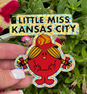 Little Miss Kansas City GLITTER Sticker