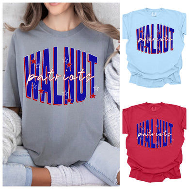 Walnut Patriots Star School Tee |
