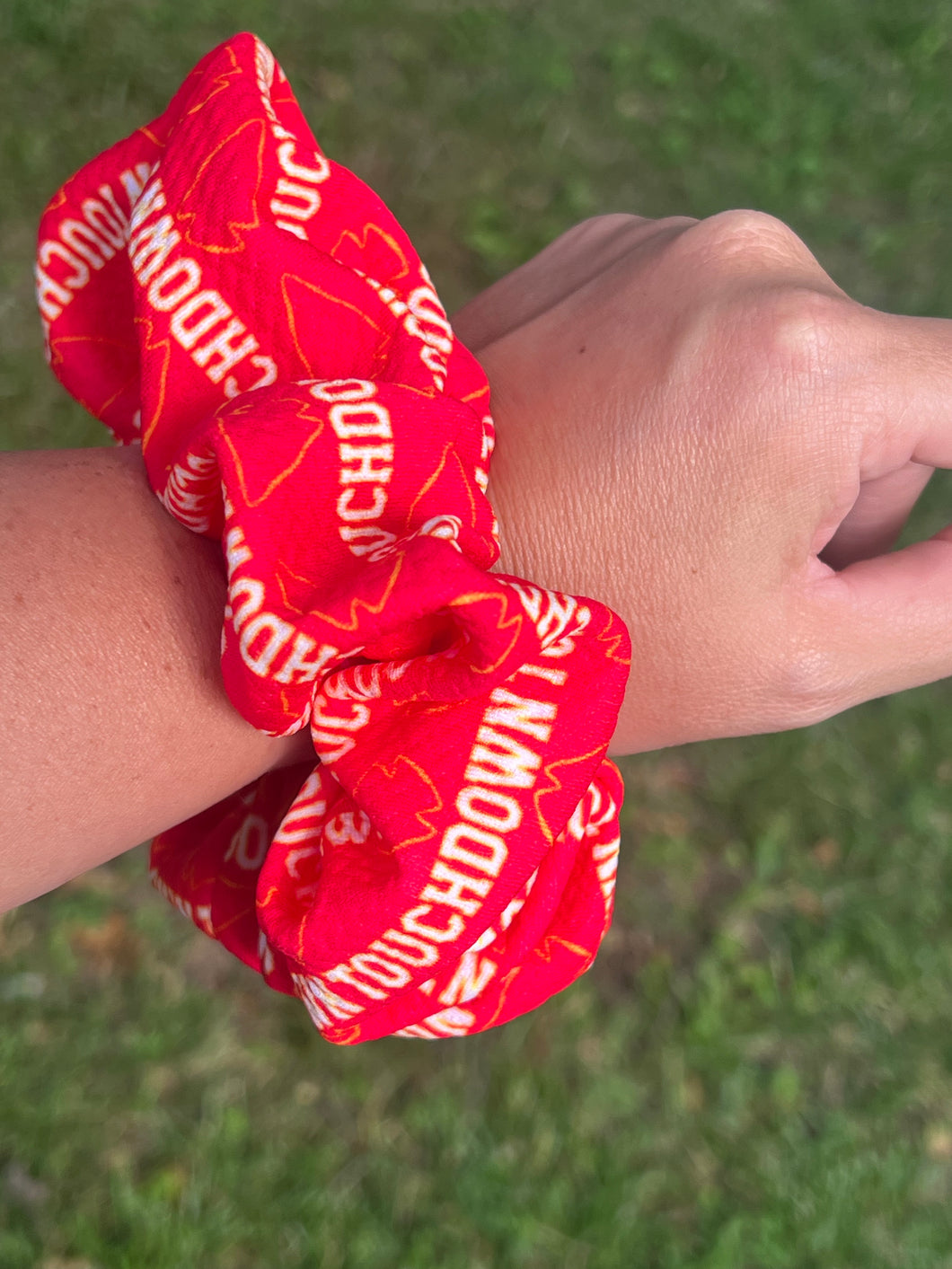 KC Touchdown Oversized Scrunchies | New 2024