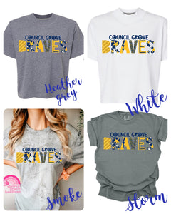Council Grove Braves Smiley Custom | Choose your Style