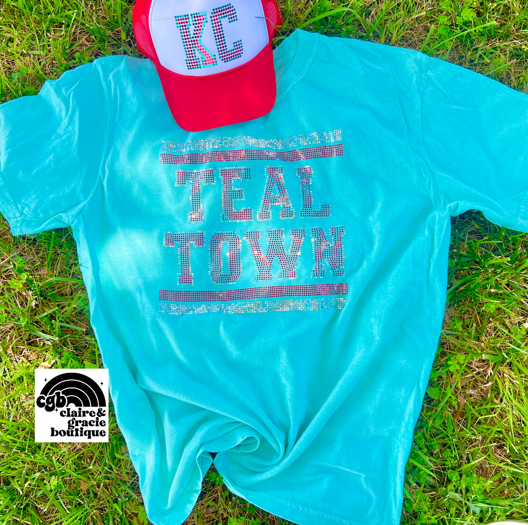 Kansas City Teal Town | Spangle Tee | Current