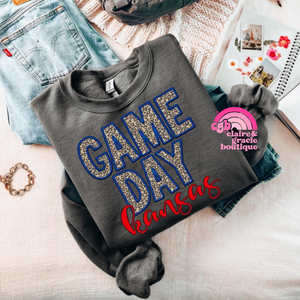 Game Day KANSAS | Blue Red Leopard