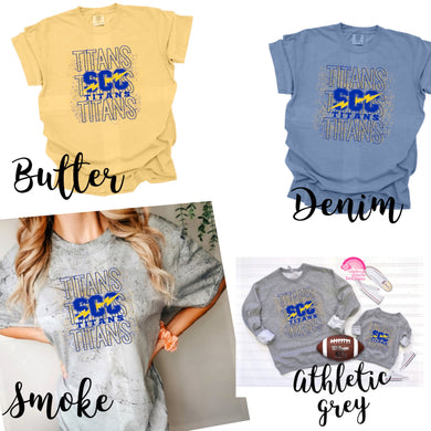 SCC Titans Splatter Custom | School Spirit | Choose your style