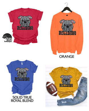 Bulldogs Faux Sequin | Choose your style
