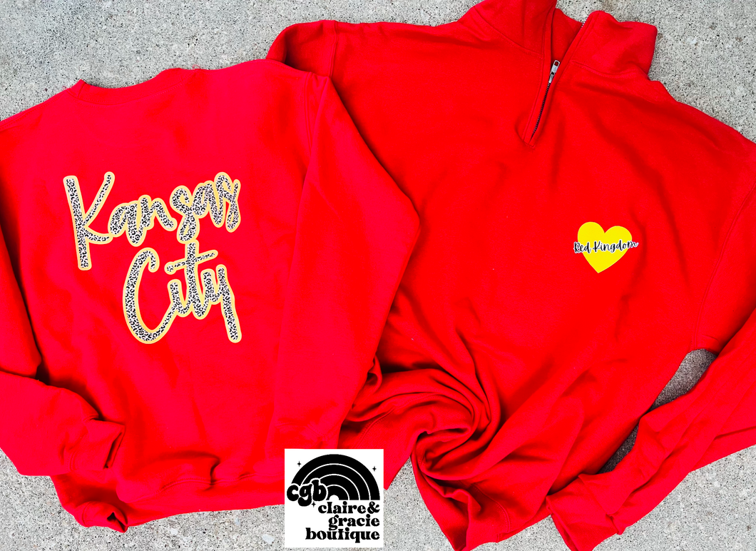 Red Kingdom Quarter Zip or Sweatshirt |