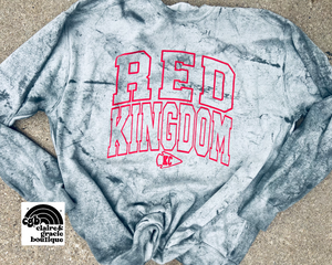 Red Kingdom Puff Sweatshirt | Comfort Colors Sweatshirt