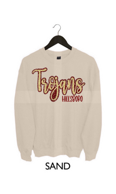 Hillsboro Trojans Custom Faux Sequin |