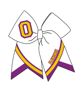 Oakley Plainsmen Cheer Bow | White | PRE-ORDER EST. 2-3 Weeks