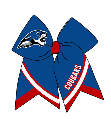 Centre Cougars Cheer Bow | PRE-ORDER EST. 2-3 Weeks