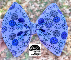 Kansas State Smiley Bow | Lavender | Wildcats