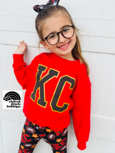 KC Puff Metallic Sweatshirt | Toddler Youth Adult