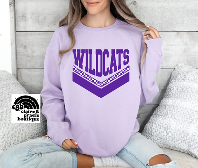 Wildcats Retro Sweatshirt | Lavender