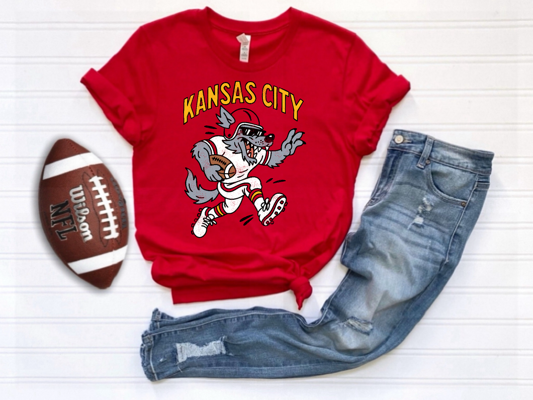 KC running wolf tee or sweatshirt |