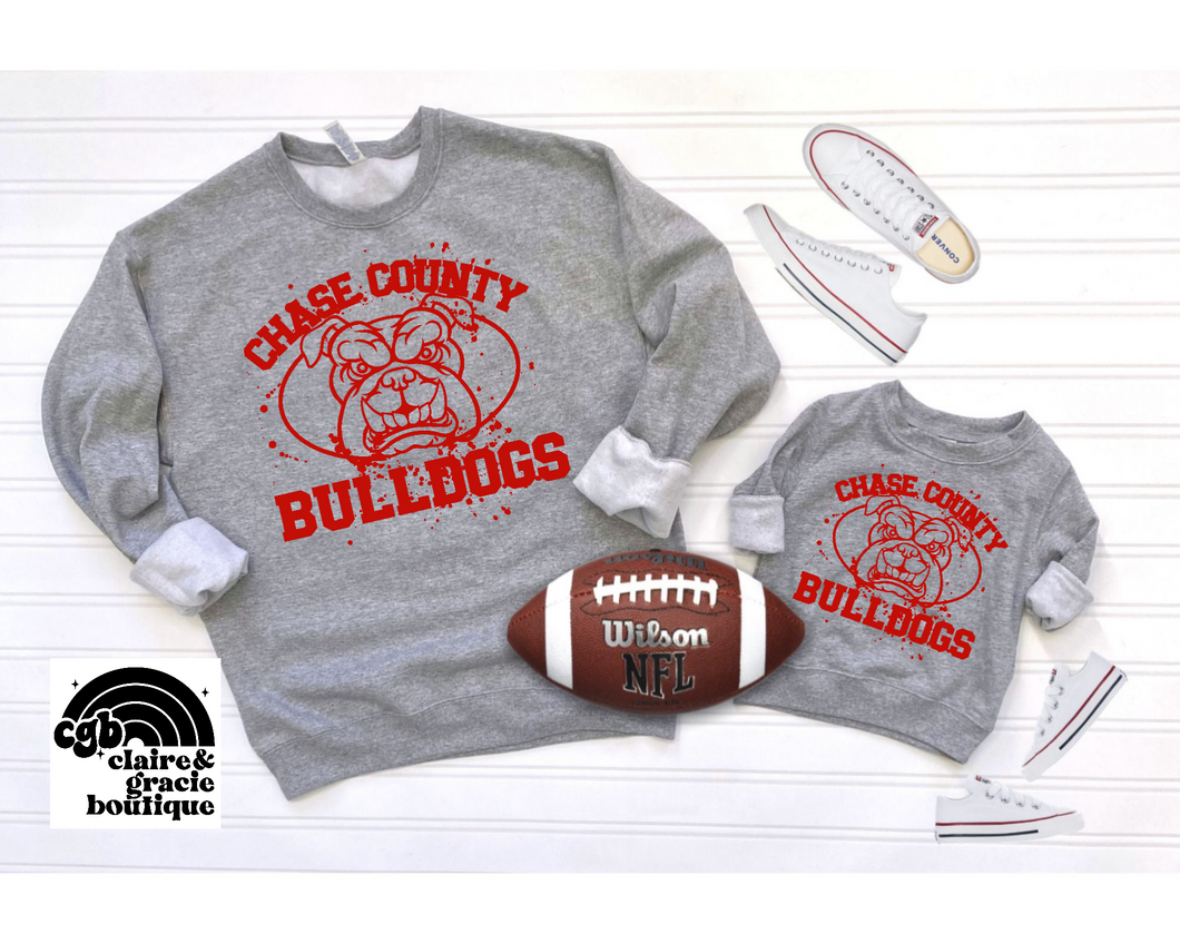 Chase County Bulldogs Sweatshirt | School Spirit |