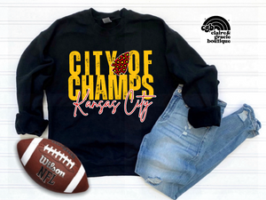 City of Champs Kansas City Red/Yellow | Toddler youth adult
