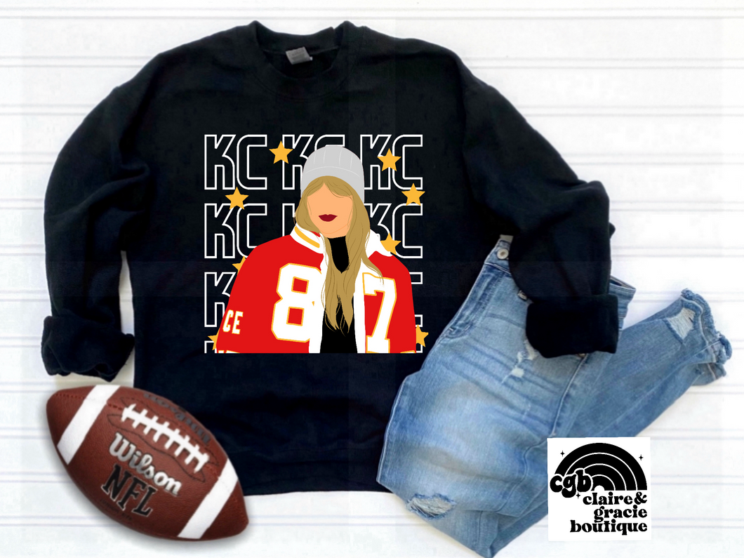 Taylor Puffer Jacket | Kelce | 87 Kansas City | Black