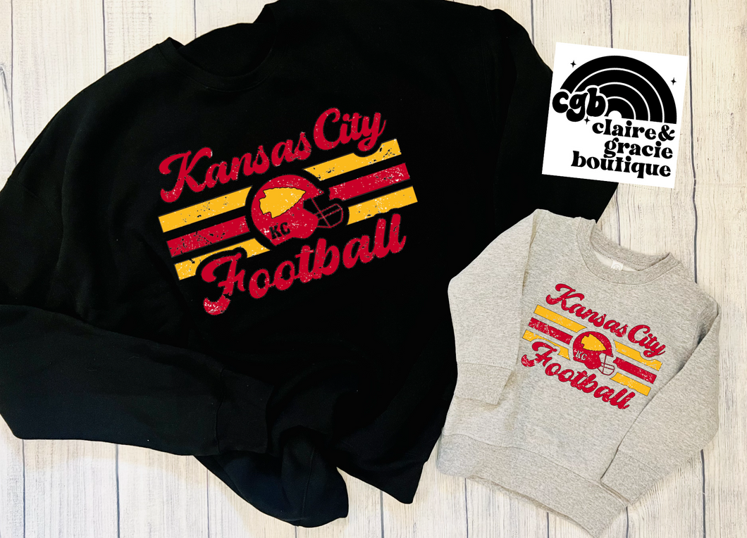 Kansas City Football Retro | Unisex | Toddler-Adult
