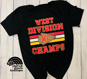 Kansas City Champions Leopard | West Division Champs | KC Chiefs Football | SWEATSHIRT
